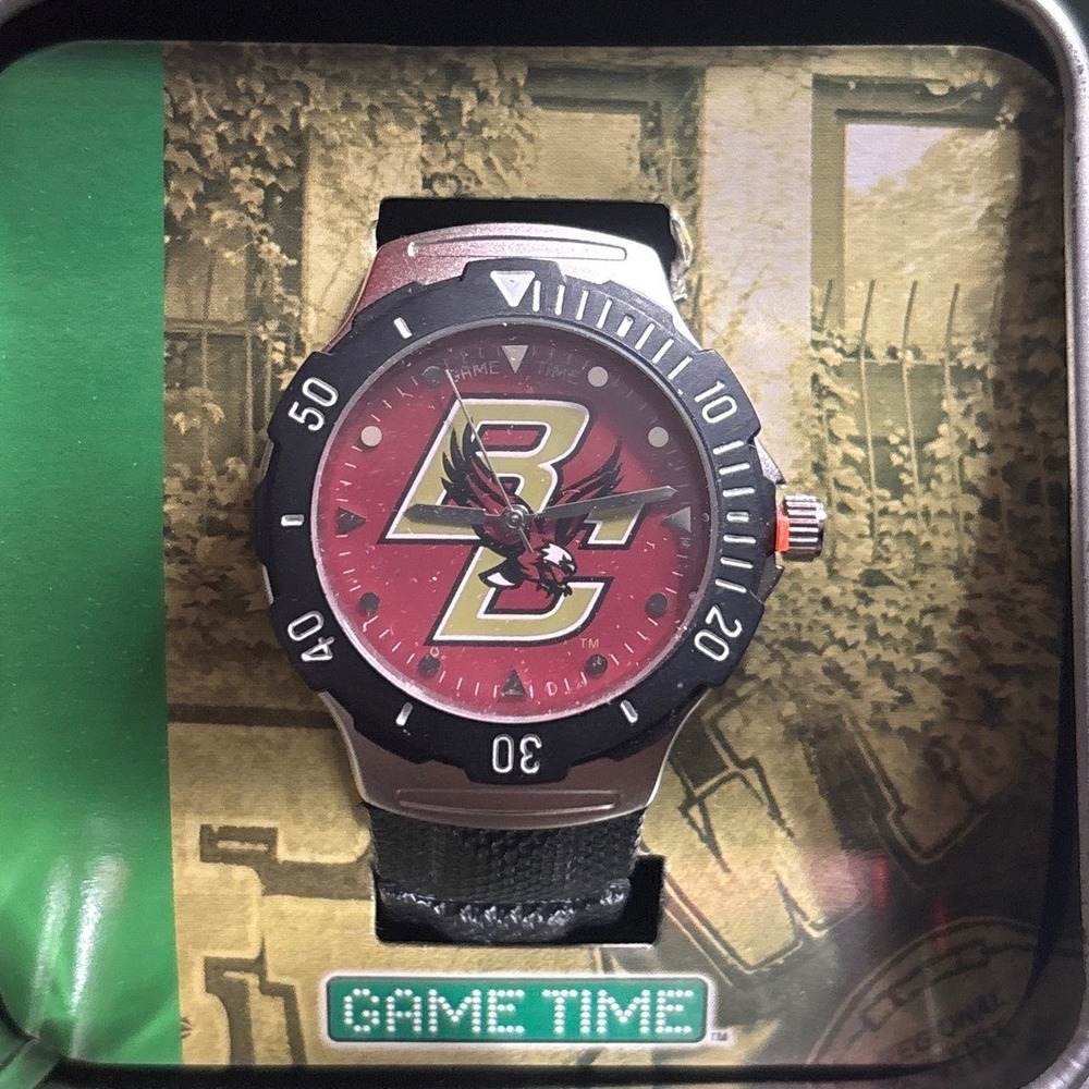 Game Time BC Eagles NCAA‎ Mens Watch Red Face Gold Logo
